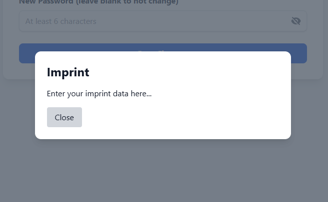 Screenshot Ticketsystem Dashboard